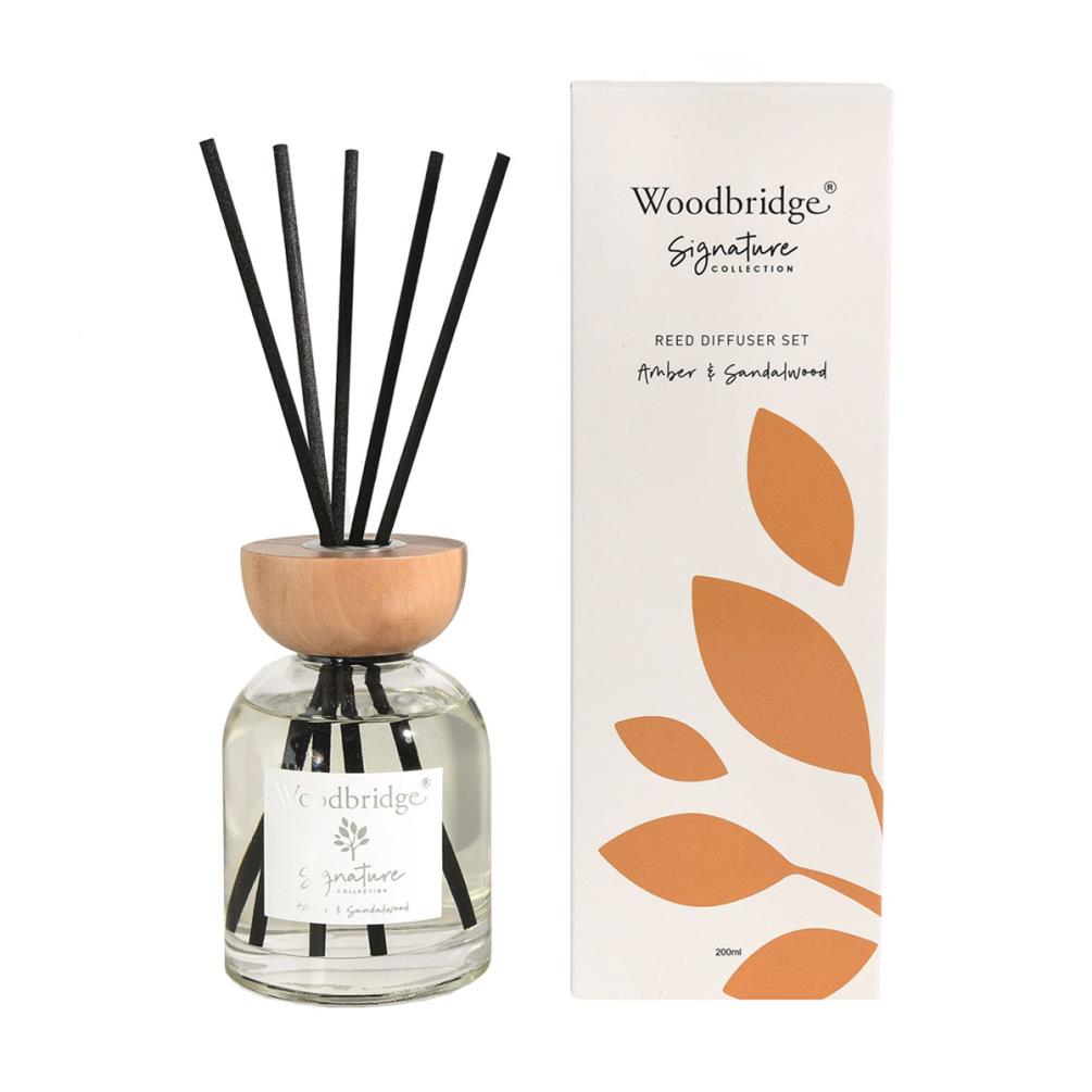 Woodbridge Amber & Sandalwood Reed Diffuser - 200ml £14.84